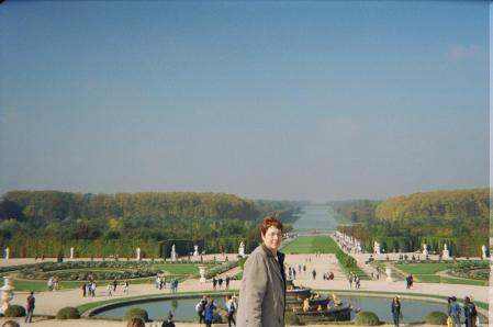 My better half at Versailles last September