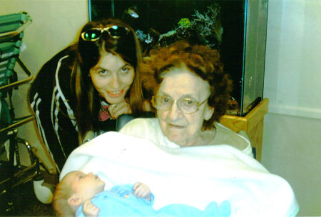 grandma kuhns, mom & dylan