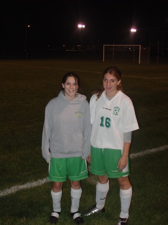 Samantha and Alexandra after soccer sectionals