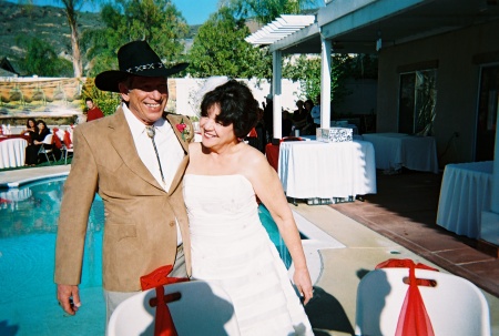 Fred & I at our wedding Party
