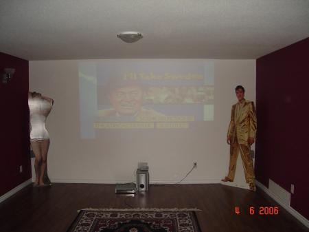 Our home theatre movie room (the image doesn't show up well).