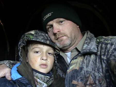 L.S. and myself on a hunting trip