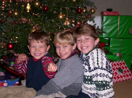 My Three Sons!  Christmas 2006