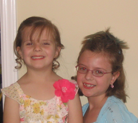 Erin and Emily headed to a Girl Scout Father/Daughter Dance Feb 07