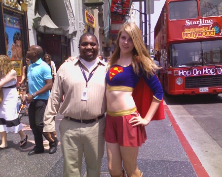 Super Girl on Hollywood Blvd.