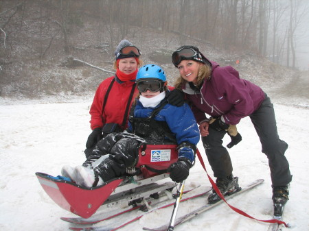 Julia Grace skiing