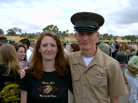 One proud mom & her new Marine (October 12, 2007)