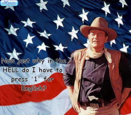 john wayne english