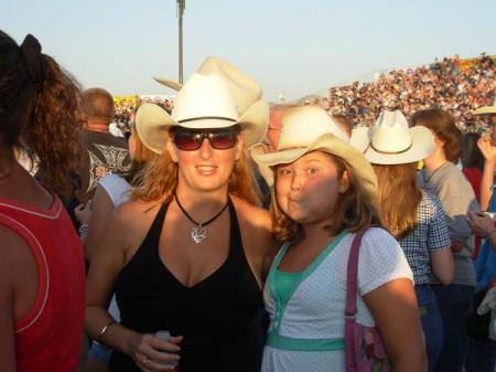 Katelin and I at Country Fest - July 07