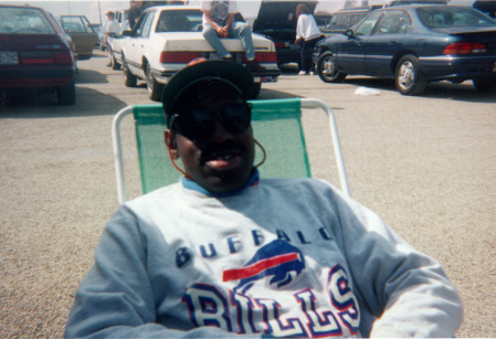 At preseason Bills game, mid 1990s