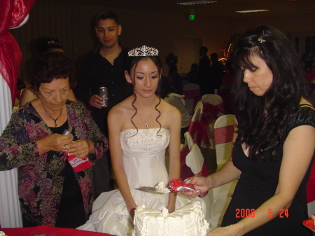 Cutting her Cake