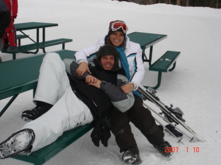 Me and my hubby sugglin' in Tahoe