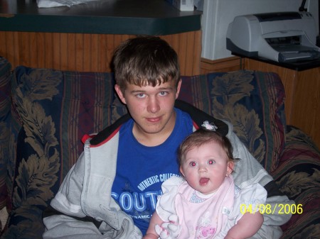 My middle son Trent and granddaughter Chloe