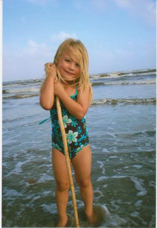 Ava at the Gulf of Mexico