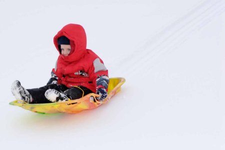 Josh sledding