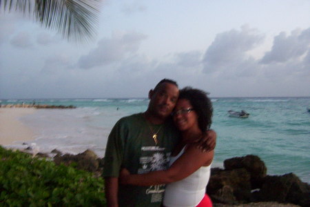 Chris and I in Barbados