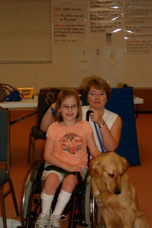 Julia Grace getting matched with a service dog