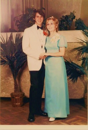1970 POLY prom w/ Roseanne  [westernHS]  RIP 