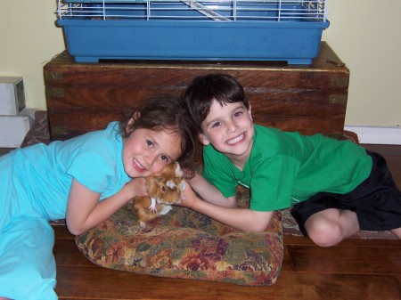 My Children: Rachel & Joshua and pet "Scratchy"