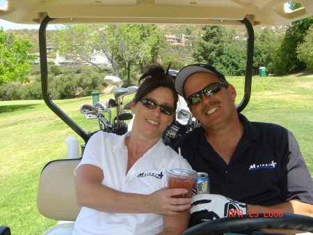 Me and Joe in a local golf tournament