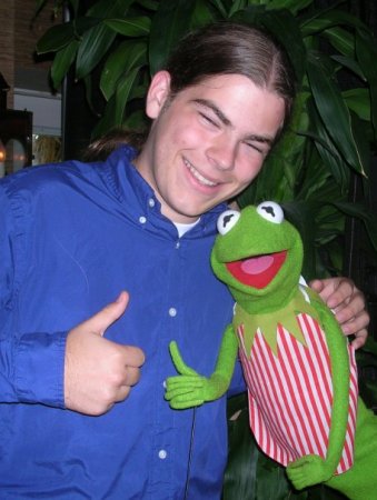 My son, Sean and Kermit