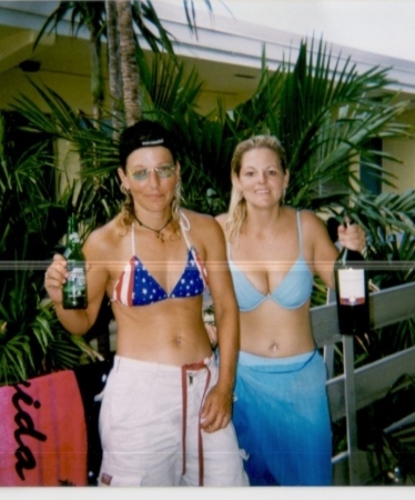Me and my sister Wendy on vacation