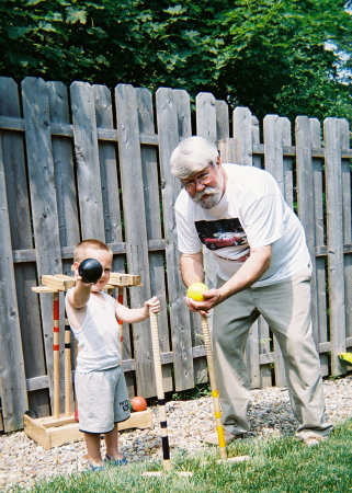 My dad hanging out with Andon.