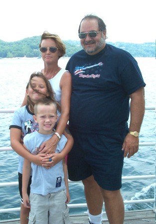 boat ride with grandkids Beaver Lake, Arkansas