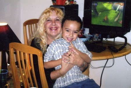 Andie and Andre my 4 year old grandson!!!