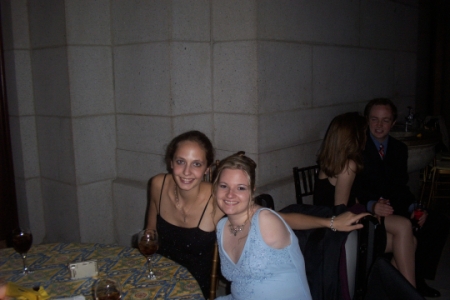 me with a friend at GW's graduation ball