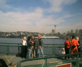 on the ferry in seattle