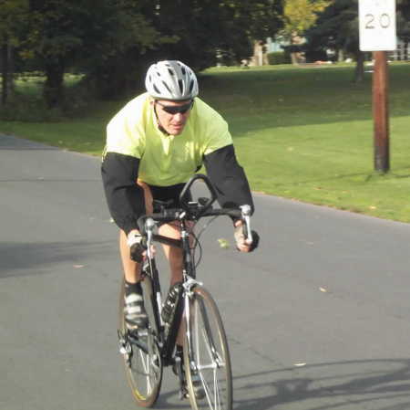 In my neighborhood...thats the old St Pats Highschool in the background between the trees..