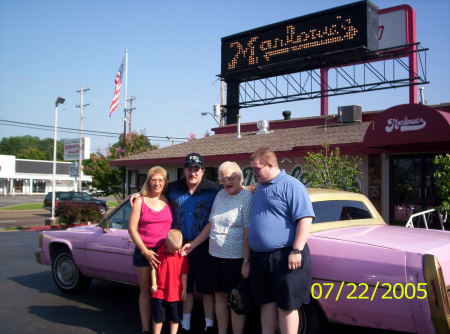 walking in memphis ok mayb not it's a pink caddy