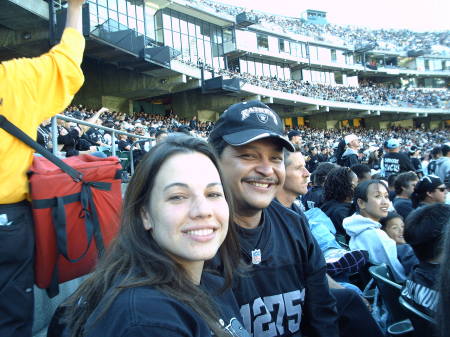 Carmen and I at The Raider Game.