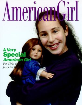 Daughter Ellen on cover of mock "American Girl" magazine