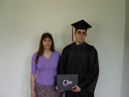 My Wife Judy and Travis at His Graduation