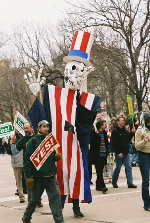 Anti-War Protest, St. Patty's Day, Madison WI