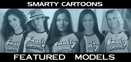 Ad for Smarty Cartoons (I'm the one with the hat.)