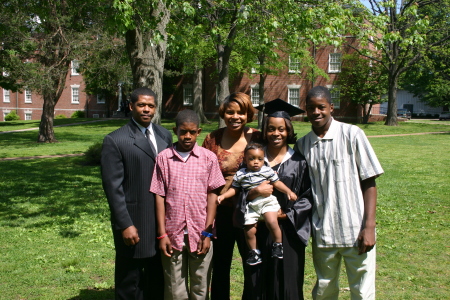 The Burton Family at Crystal's Graduation on April, 2005