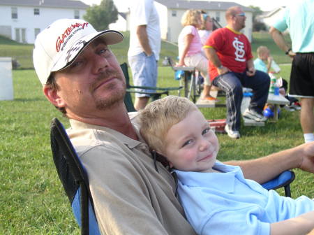 Me and My Son, Brenden, at soccer practice