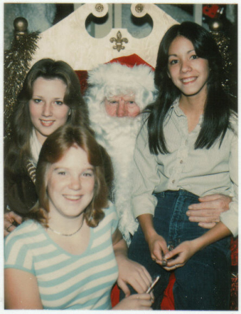 Donna, Paula and Me..Grade 10 with Santa