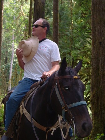 Scott on Horseback east of Duvall, WA-2005