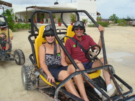 Dune buggy on the beach in Cozumel, Mexico