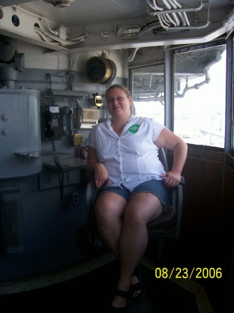 me, captain's chair, battleship new jersey