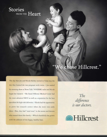 Hillcrest Hospital Advertisement