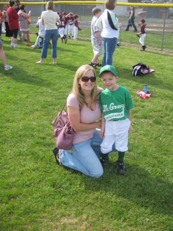 Noah Baby and me at Opening Day 2008