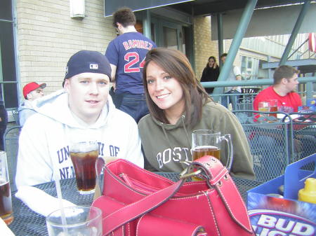 Tim and Shauna Red sox game