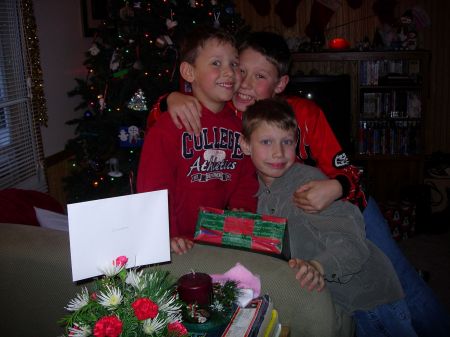 the boys at Christmas time