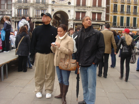 me, daughter-n-law & son Chris n Italy