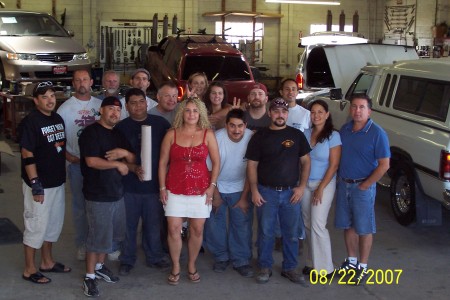 Me at work with the whole crew!! Dibbles Collision in Santa Rosa